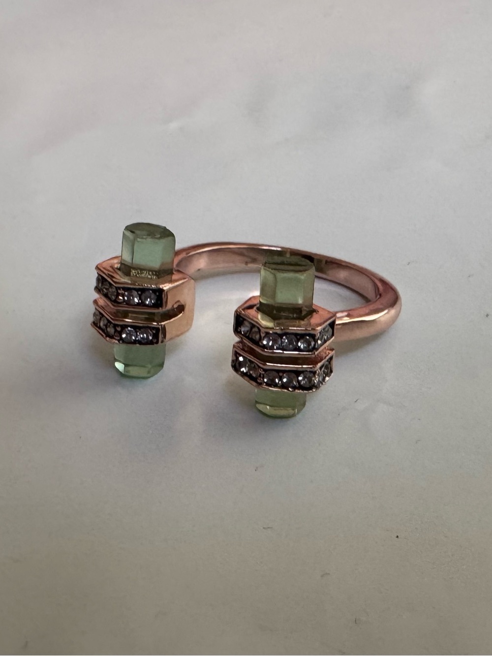 House of Harlow Chrysalis Ring in Tourmaline Green